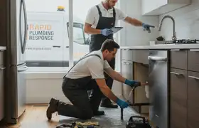 Urgent plumbing response widget for West Palm Beach, FL plumbing repair services